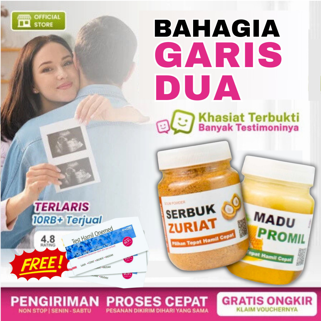 

Paket Promil Serbuk Zuriat Zuriat Al-Madinah I Serbuk zuriat 125 Gram + Madu 250 Gram Al Madinah Paket Komplit - Promil Ampuh Bisa COD