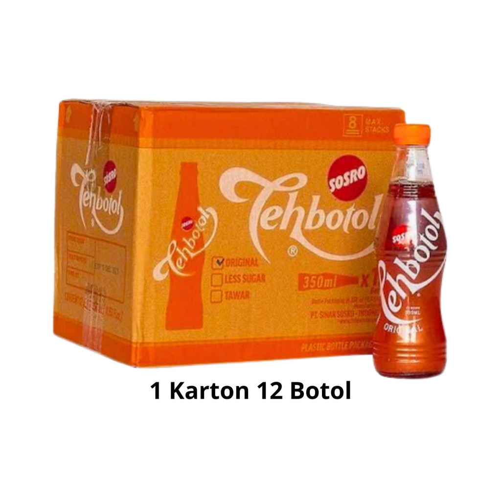 

Teh Botol Sosro 1 Karton 12 Botol 350 ML