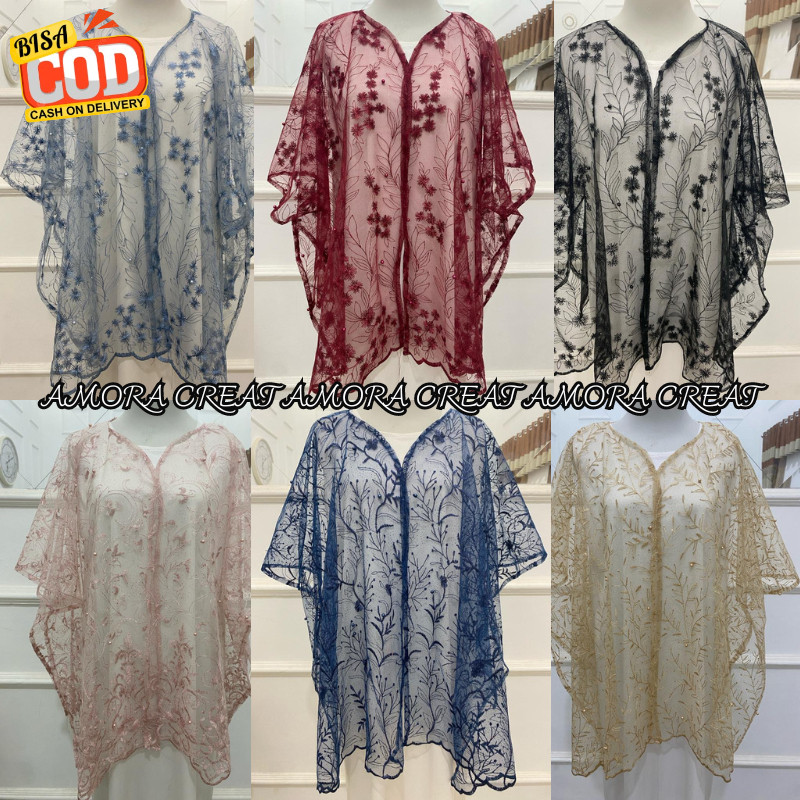 cardigan brokat // outer brokat // cape brokat