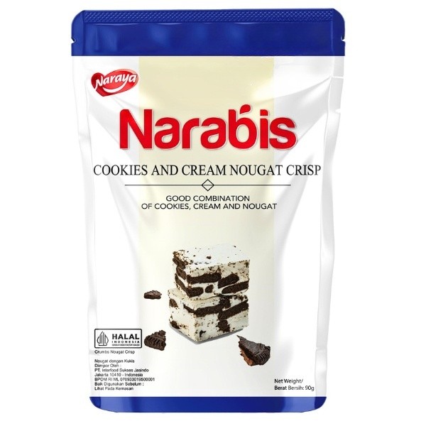 

Naraya Narabis Nougat Crisp 90gr - Kue kering Naraya