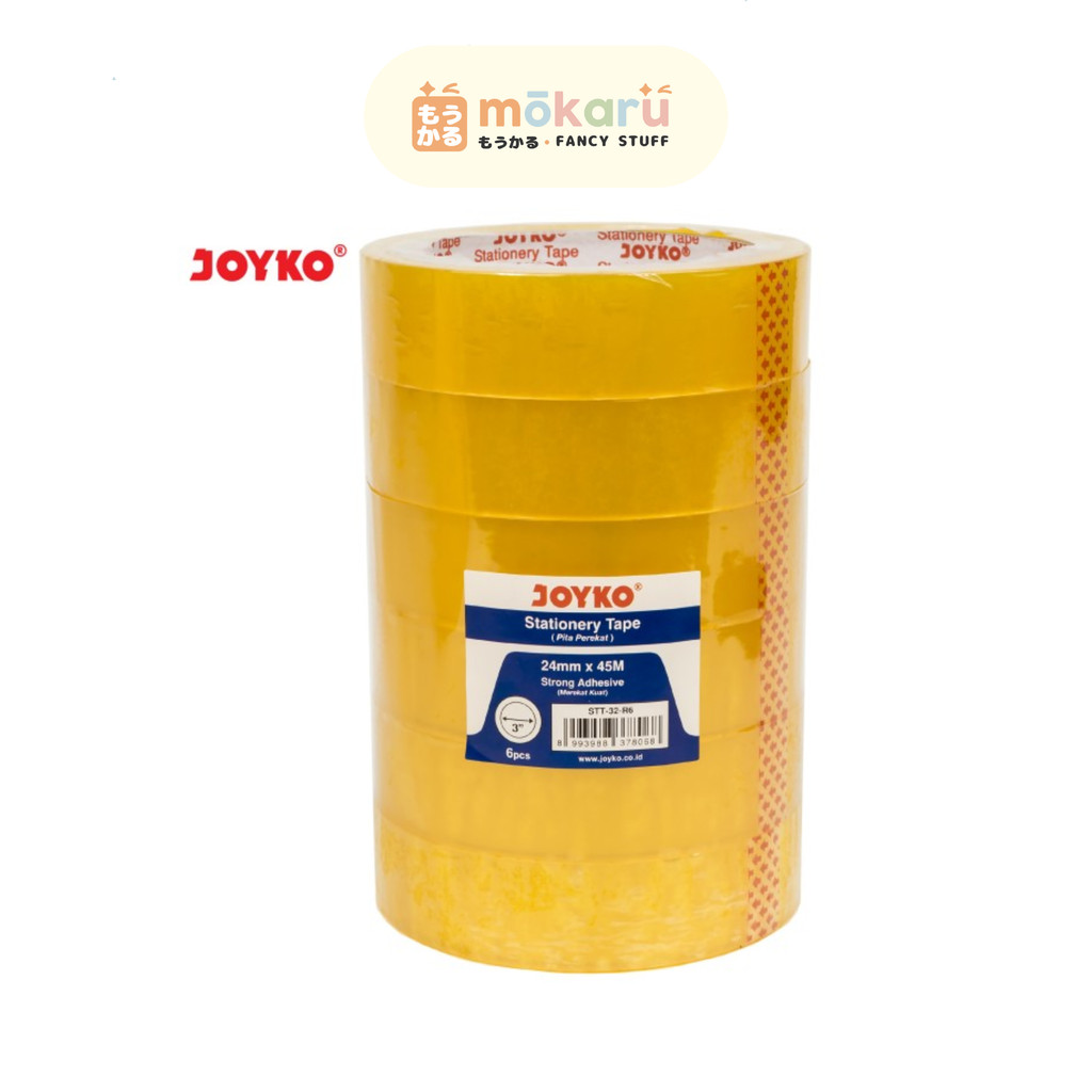 

Joyko Isolasi Lakban 24mm x 45m STT-32-R6 / Pita Perekat Selotip Solasi Murah Berkualitas