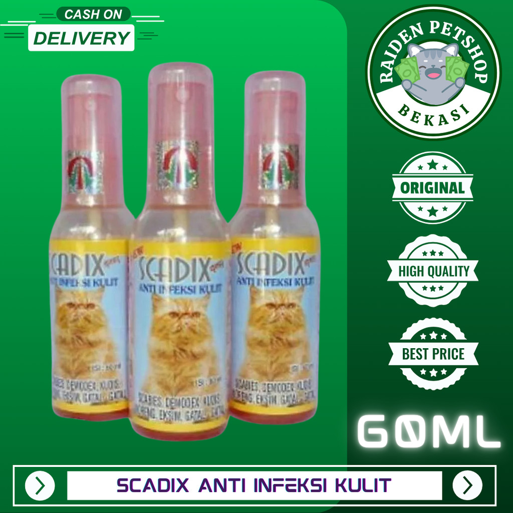 Scadix Obat Jamur Kucing Obat Scabies Kucing Scadix Spray