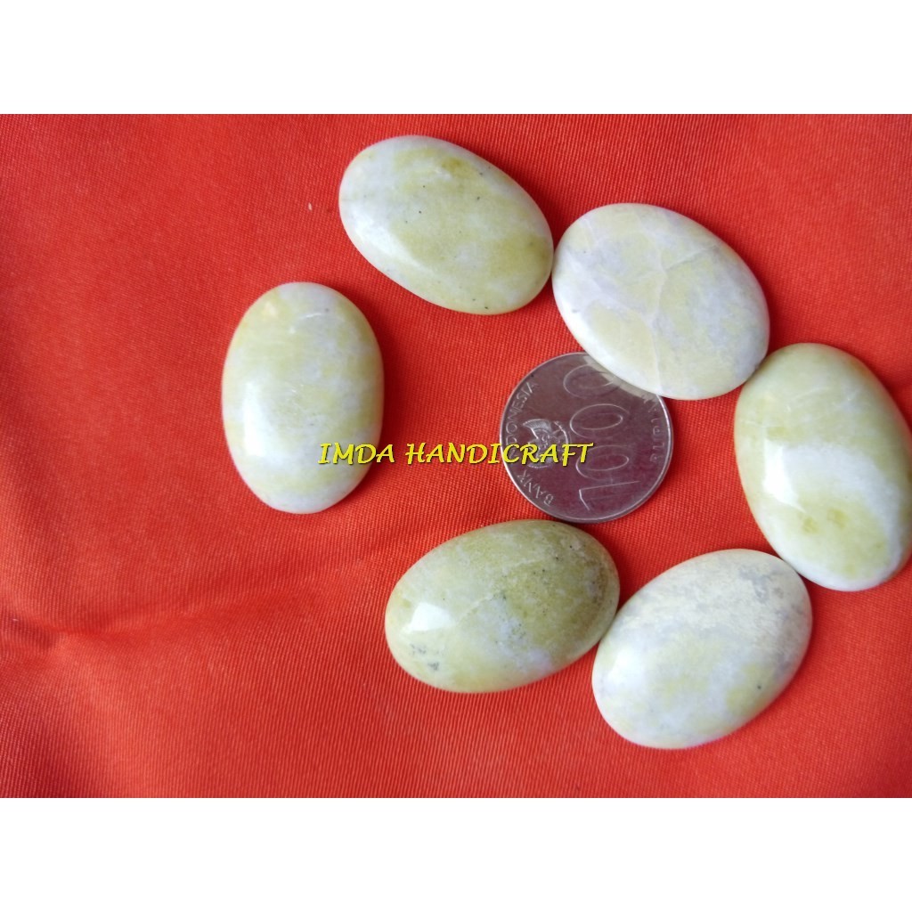 IMDAHANDICRAFT Liontin batu BELIMBING ACEH Motif Extrajoss susu tembus cahaya bulat oval aneka motif