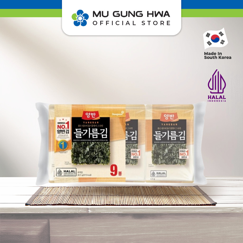 

DONGWON SEASONED LAVER WITH PERILLA OIL 40.5G