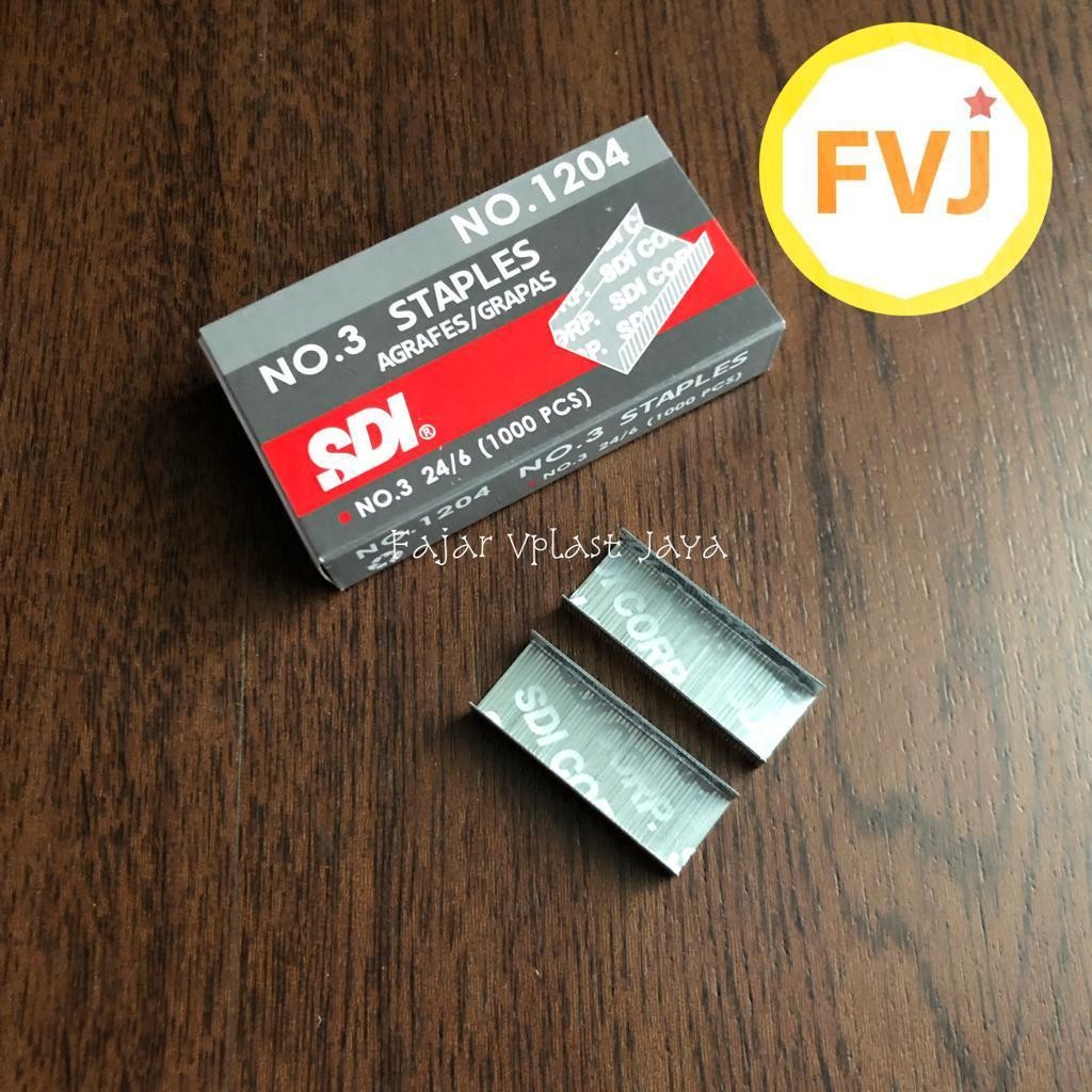 

Isi SDI no 1204 staples 10 bxs 24/6 1000pcs no 3
