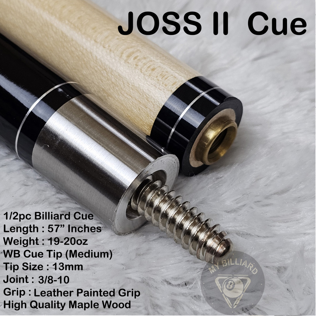 HOT DEALS Joss II Cue Maple Wood 13mm Stick Billiard - Joss 2 Cues Stick Billiar