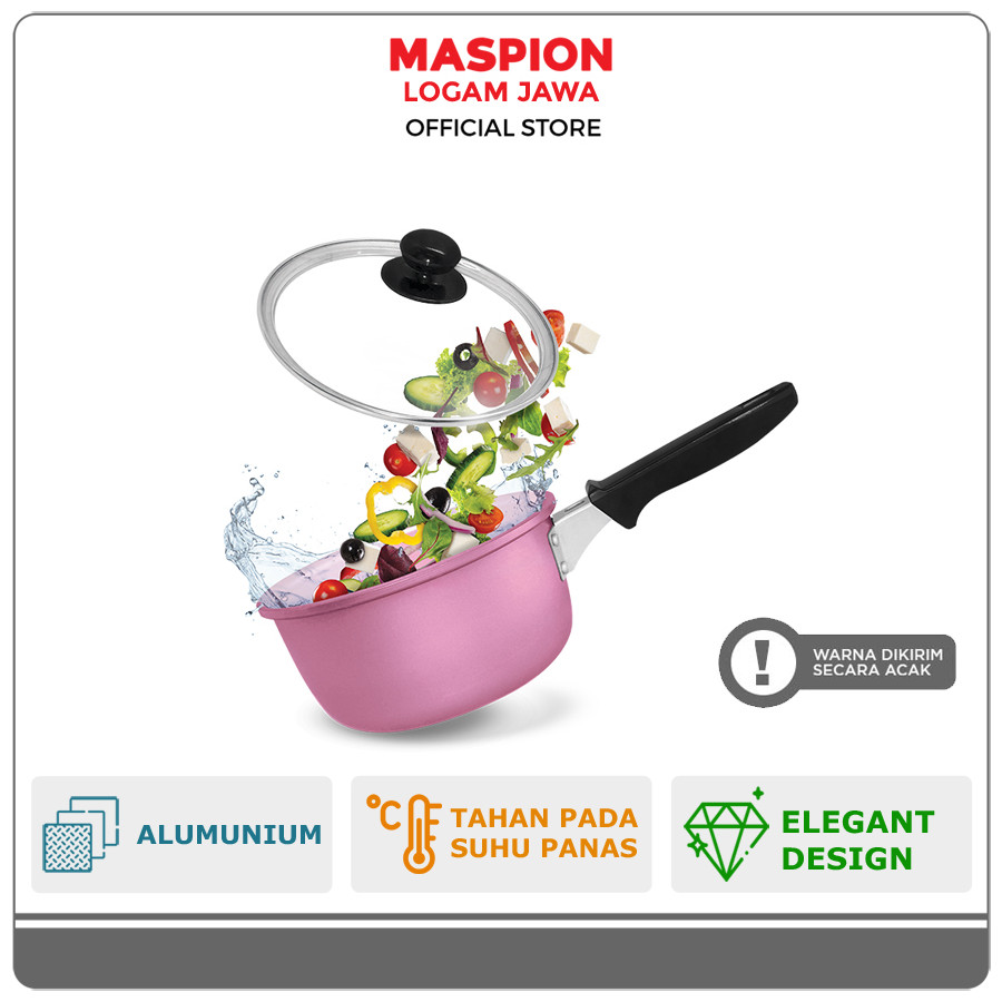 Maspion Mikado Panci New Primero Single Handle Glass Cover