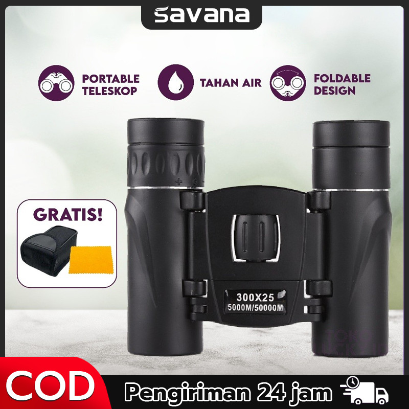 APEXEL Teropong Binoculars Compact Zoom 8x21 22x25 40x22 300x25