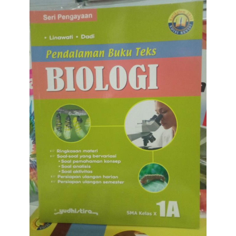 BUKU PENDALAMAN TEXS BIOLOGI 1A UNTUK SMA KELAS 10