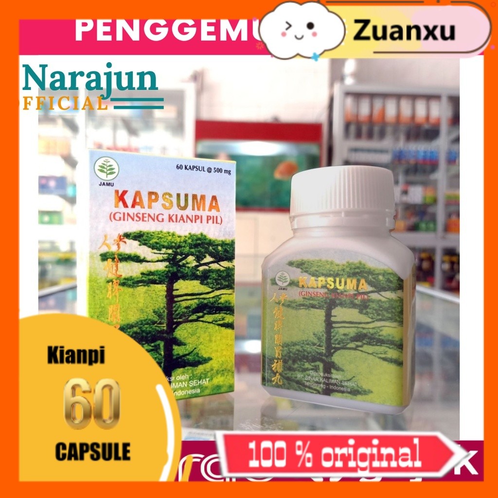 𝗄𝗂𝖺𝗇𝗉𝗂 KIANPI OBAT PENGGEMUK KAPSUMA KIANPI CINA PENGGEMUK BADAN DEWASA AMAN BPOM ISI 60 KAPSUL ORIG