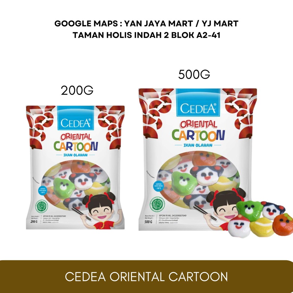 

Cedea Oriental Cartoon [500g/200g] Baso Ikan Olahan