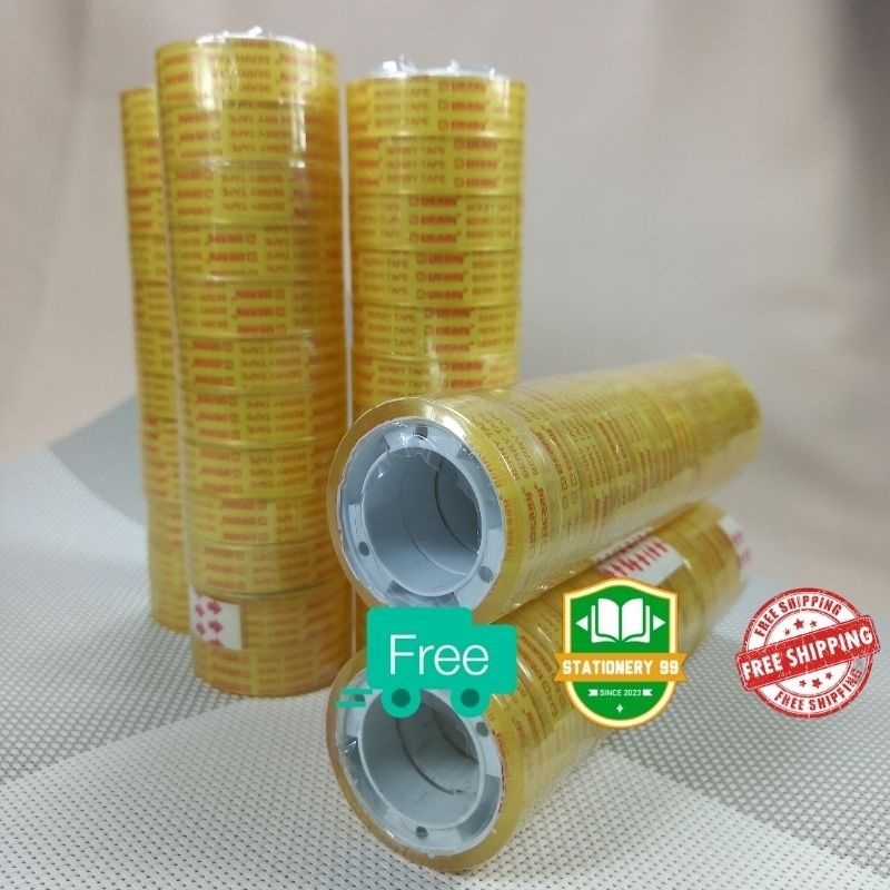 

Iaolasi Kado 10Yard -isolasi Kado Bening Tipis/isolasi/pita Perekat/solasi/sealtape/Stationery Tape