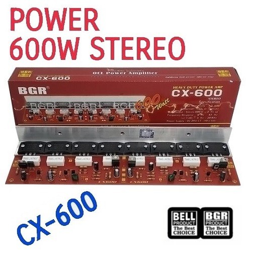 Kit Power Amplifier OCL CX-600 Stereo Heavy Duty 600W 600Watt CX600