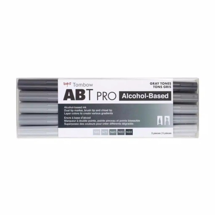 

best -TOMBOW ABT PRO DUAL BRUSH SET 5 ALCOHOL BASE-ART MARKERS - Red Tones Tone