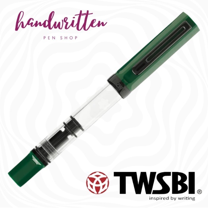 

best -TWSBI Eco Deluxe Irish Green On Onyx Fountain Pen - SS Fine