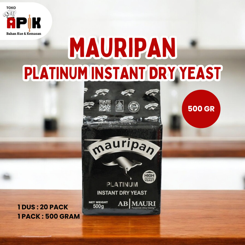 

MAURIPAN PLATINUM 500 GR / Instant Dry Yeast / Ragi Kering Instant / Kemasan 500 gram