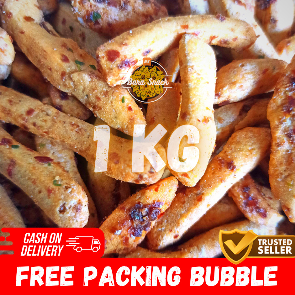 

[ 1KG ] Basreng / Bastik Pedas Super Cap JEDEPE / Camilan Snack Kiloan Murah -B