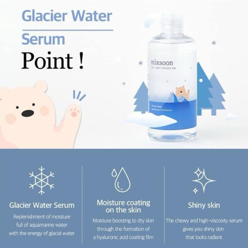 mixsoon Glacier Water Hyaluronic Acid Serum 300ml