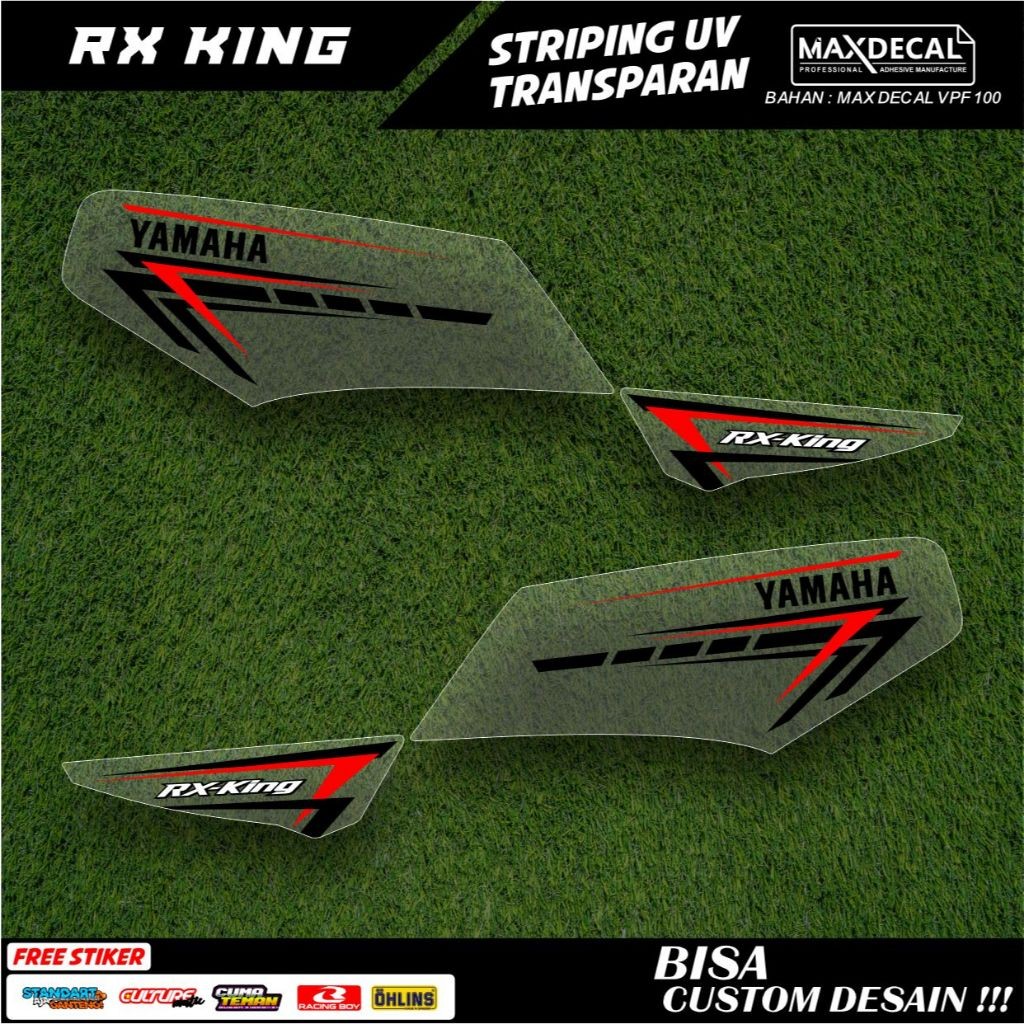 striping rx king transparan variasi original custome minimalis 2003 hitam full body airbrush rx-6