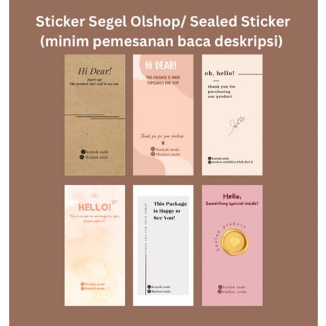 

PROMO AMBYAR STICKER SEGEL OLSHOP - STICKER OLSHOP - label olshop - sealed sticker TERMURAH