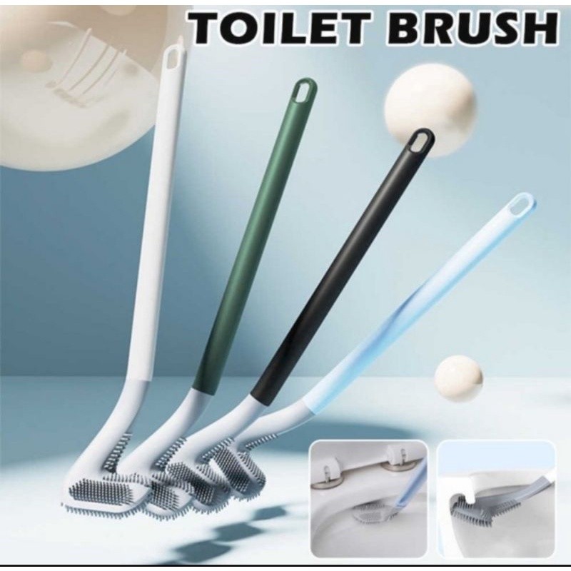 D1135 Brush Toilet Golf Silicone / Sikat WC Silikon Panjang toilet brush sikat miring D2V