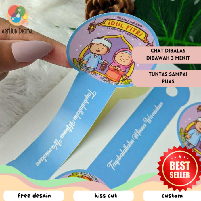 

AHD Cetak Sticker Segel Lebaran Cetak Stiker Toples Segel Idul Fitri Chromo Free Desain