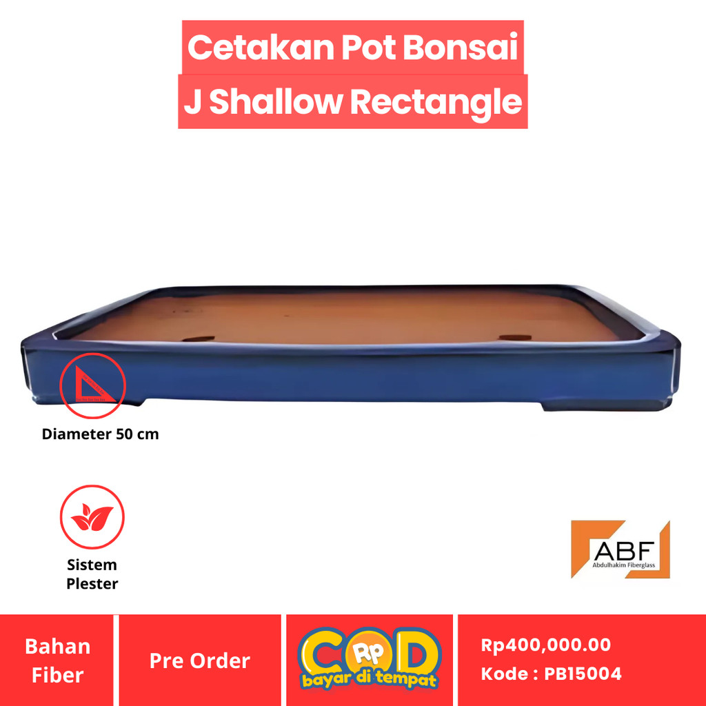Cetakan Pot Bonsai 50 cm / Pot Bonsai Semen / Cetakan Fiber / Pot Tanaman
