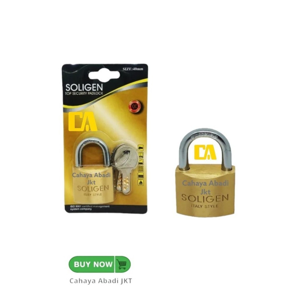 GEMBOK SOLIGEN 40MM PENDEK