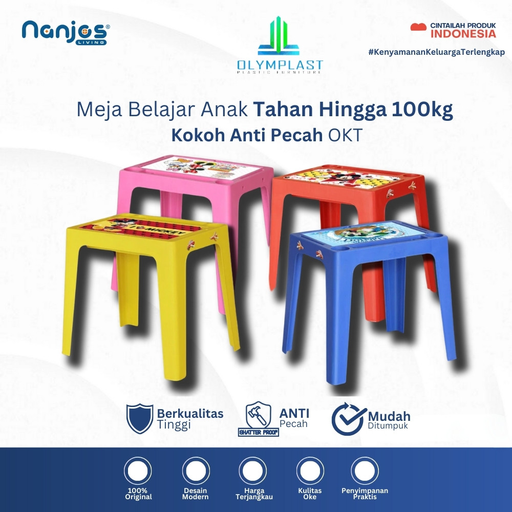 GANDISUARTINILARISSHOP Meja Anak / Meja Belajar / Meja Laci / Meja Plastik Anak Olymplast OKT