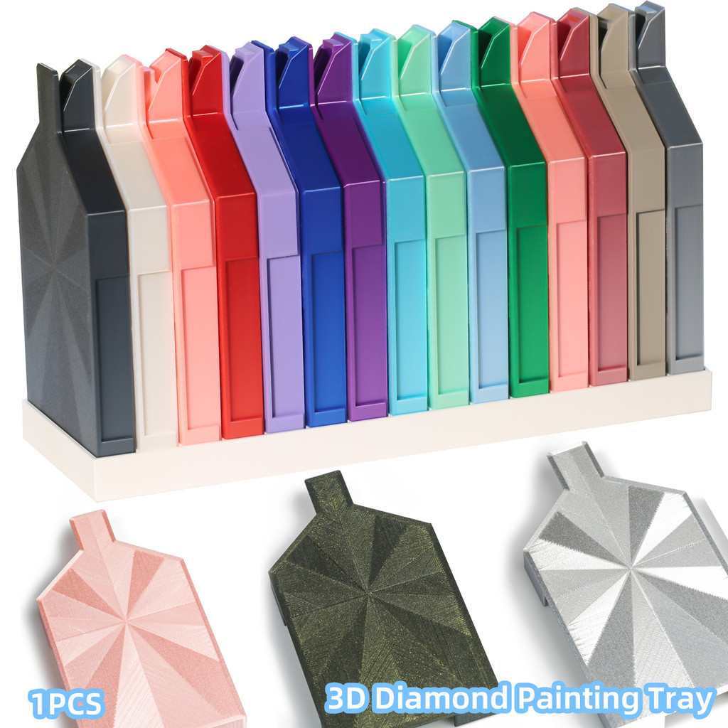 

New Large Diamond Painting Tray Storage Box with Y Shape Pop-up Plug for 5D Diamond Painting Accessories Storage Tools Glitter