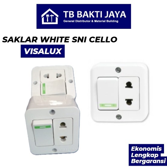 OB Saklar Engkel / Visalux VS6010 / Engkel Stop Kontak cok Timbul Cello Visalux