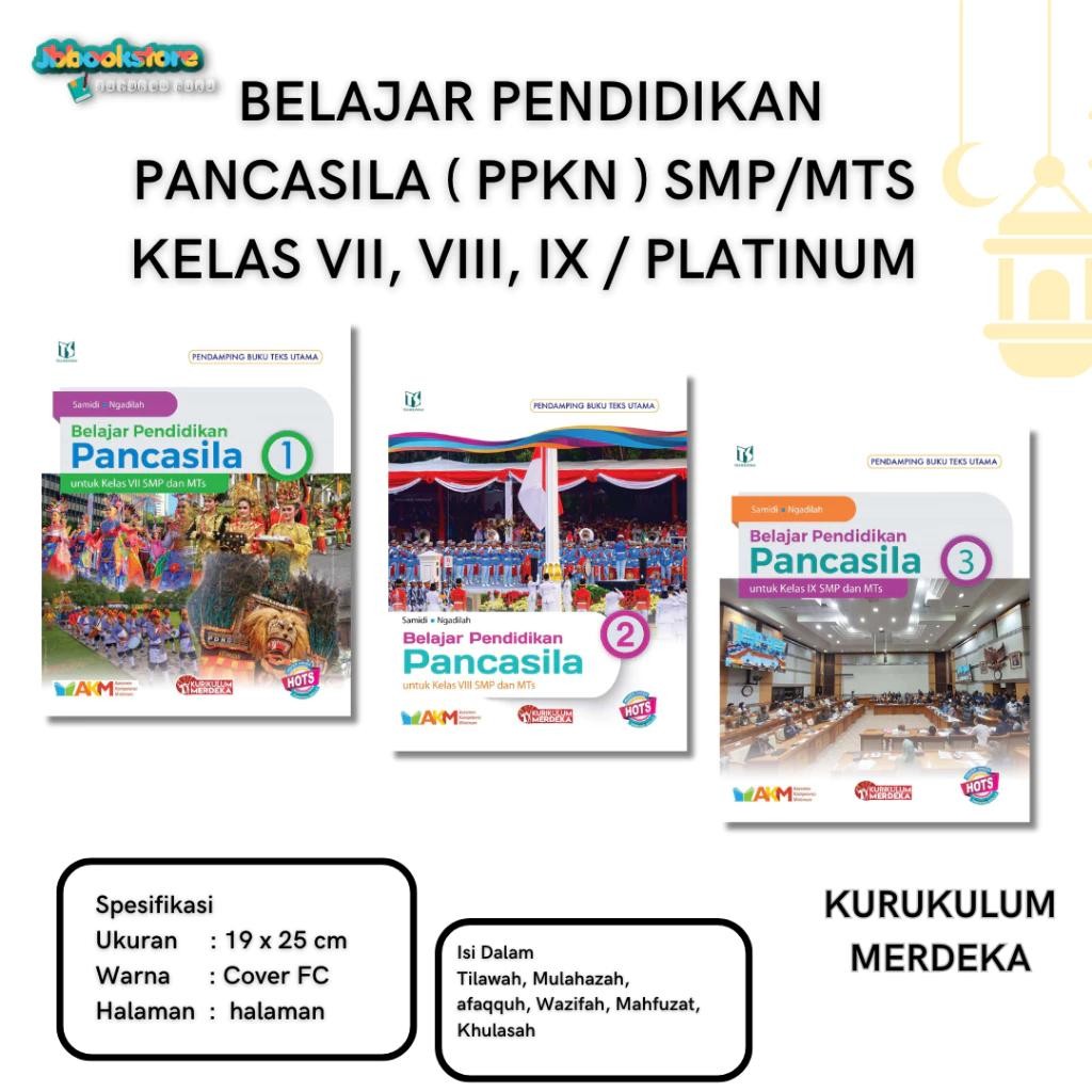 [ REVISI ] Buku PPKN Kelas 7 8 9 PLATINUM HOTS / PPKN SMP / PKN SMP - Tiga Serangkai