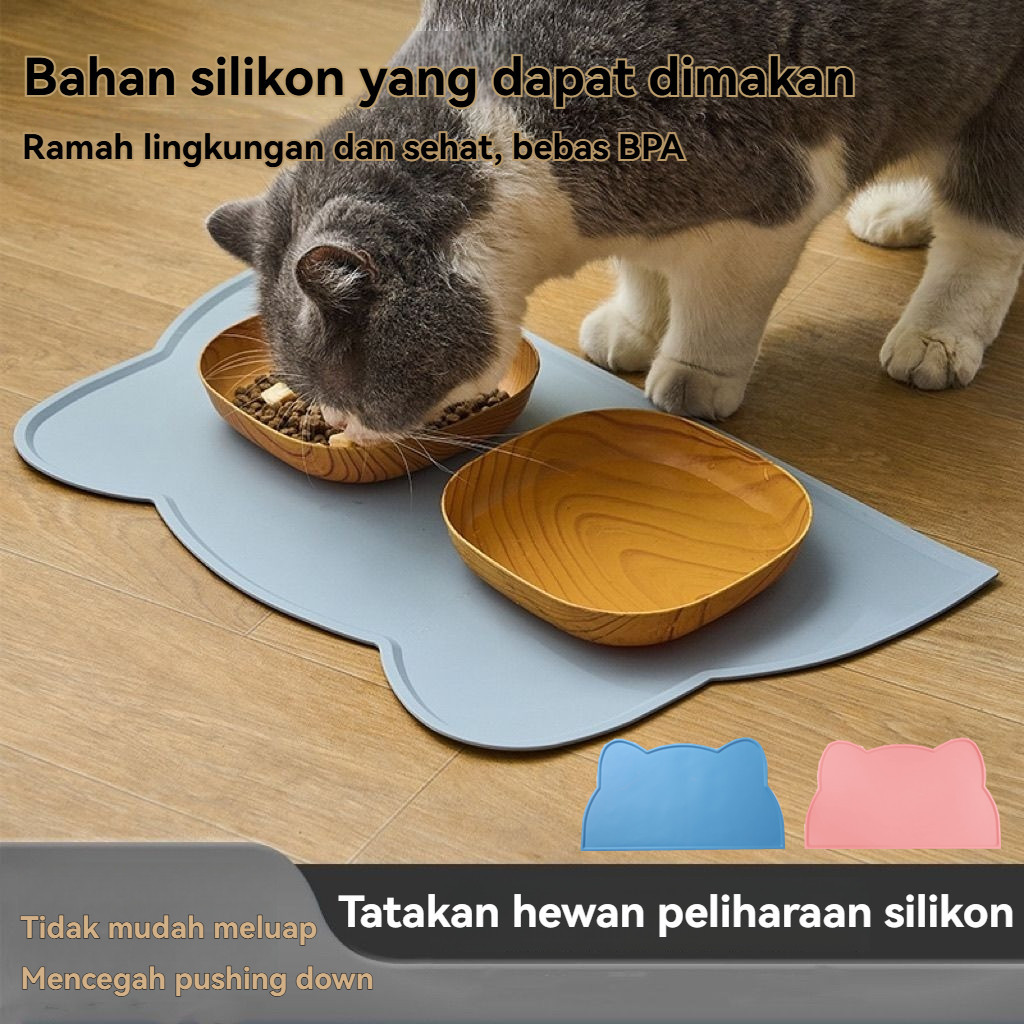 Mat Tatakan Makan Kucing Anjing Pet Food Matras Non Skid TEMPAT MAKAN ANJING KUCING TEMPAT MAKAN KUC