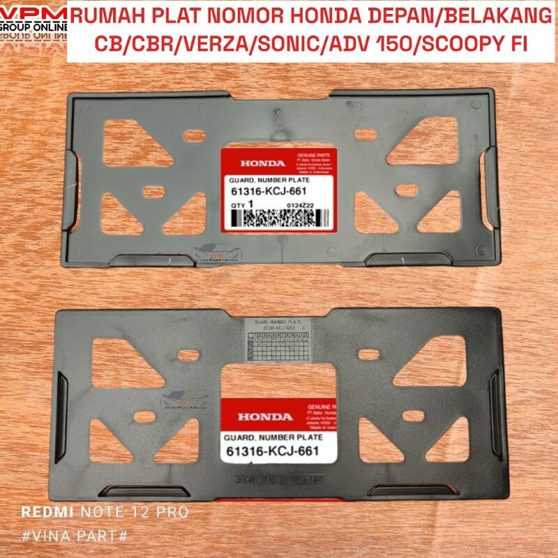 aksesoris dudukan nopol rumah plat nomor motor honda beat scoopy genio vario pcx adv cb cbr sonic 15