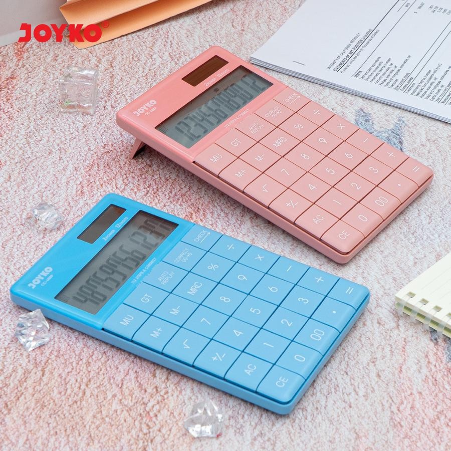 

Kalkulator 12Digit JOYKO CC 48BP PASTEL COLOR - Calculator Check & Correct (Bisa Cek Ulang)