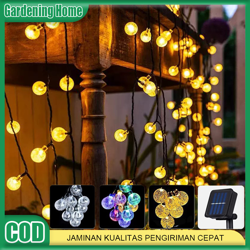 Led String Lampu String Hias tenaga surya Lampu Hias Outdoor Tenaga Surya