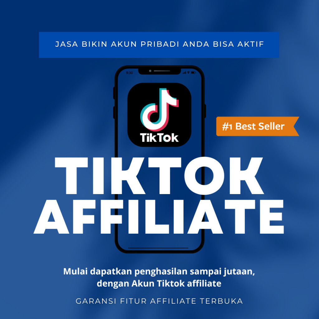 Jasa Aktifkan AkunTiktok (Khusus Affiliate) Optimal Di 2025
