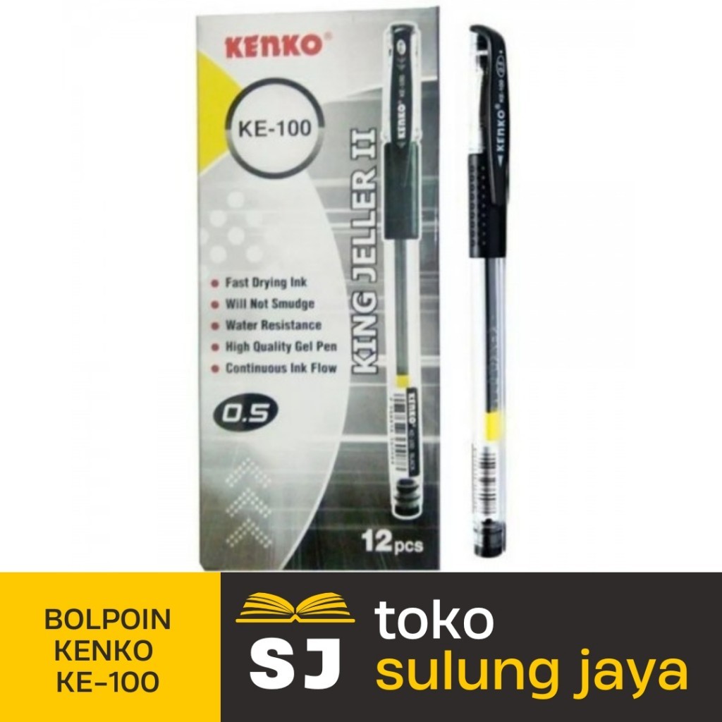 

BOLPOIN KENKO KE-100 | PULPEN GEL | PULPEN GEL KENKO
