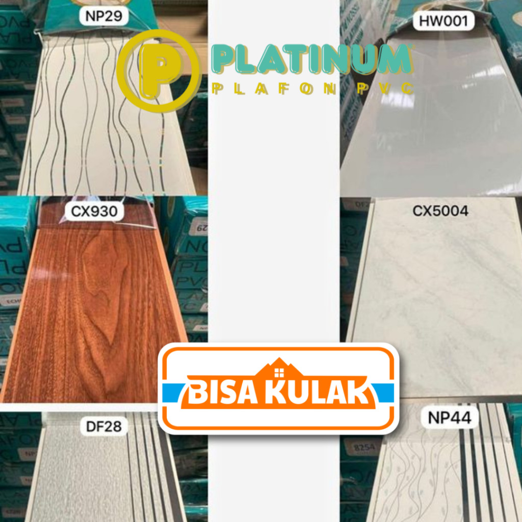 PLAFON PVC PREMIUM PLATINUM / PLAFON UPVC PLATINUM - BERKUALITAS BUKAN PLAFON KERUPUK (PER LEMBAR)