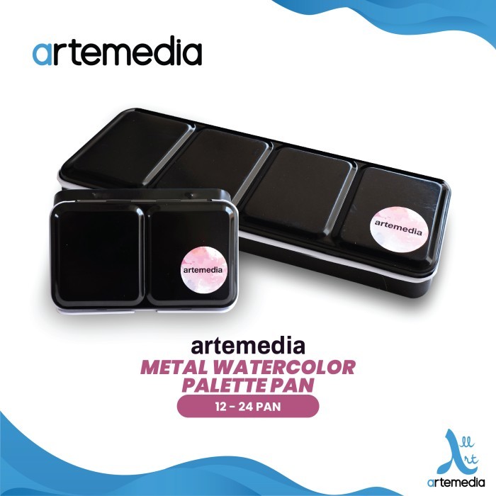 

promo -Artemedia Empty Metal Box Half Pans - 12 Half Pans
