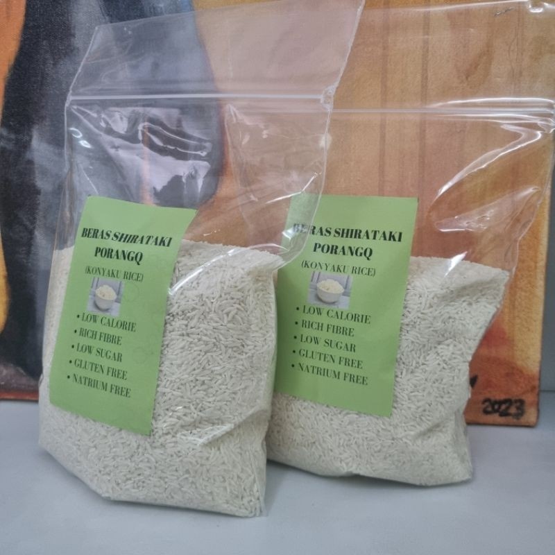 

PORANGQ Beras Porang Pouch 1kg Shirataki Konjac Rice