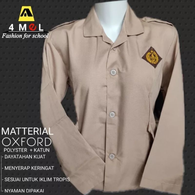 AMeL Baju pramuka kantong bawah seragam sekolah.kain oxford