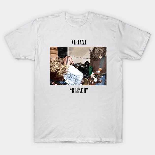 Kaos T shirt Musik Band Nirvana Bleach