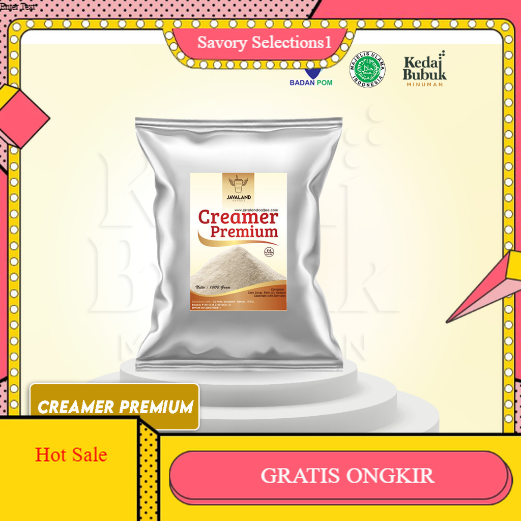 

【SAVORY】DISKON!! Javaland Bubuk Creamer / Krimer 1Kg - Premium | Non Dairy | Creamy Café