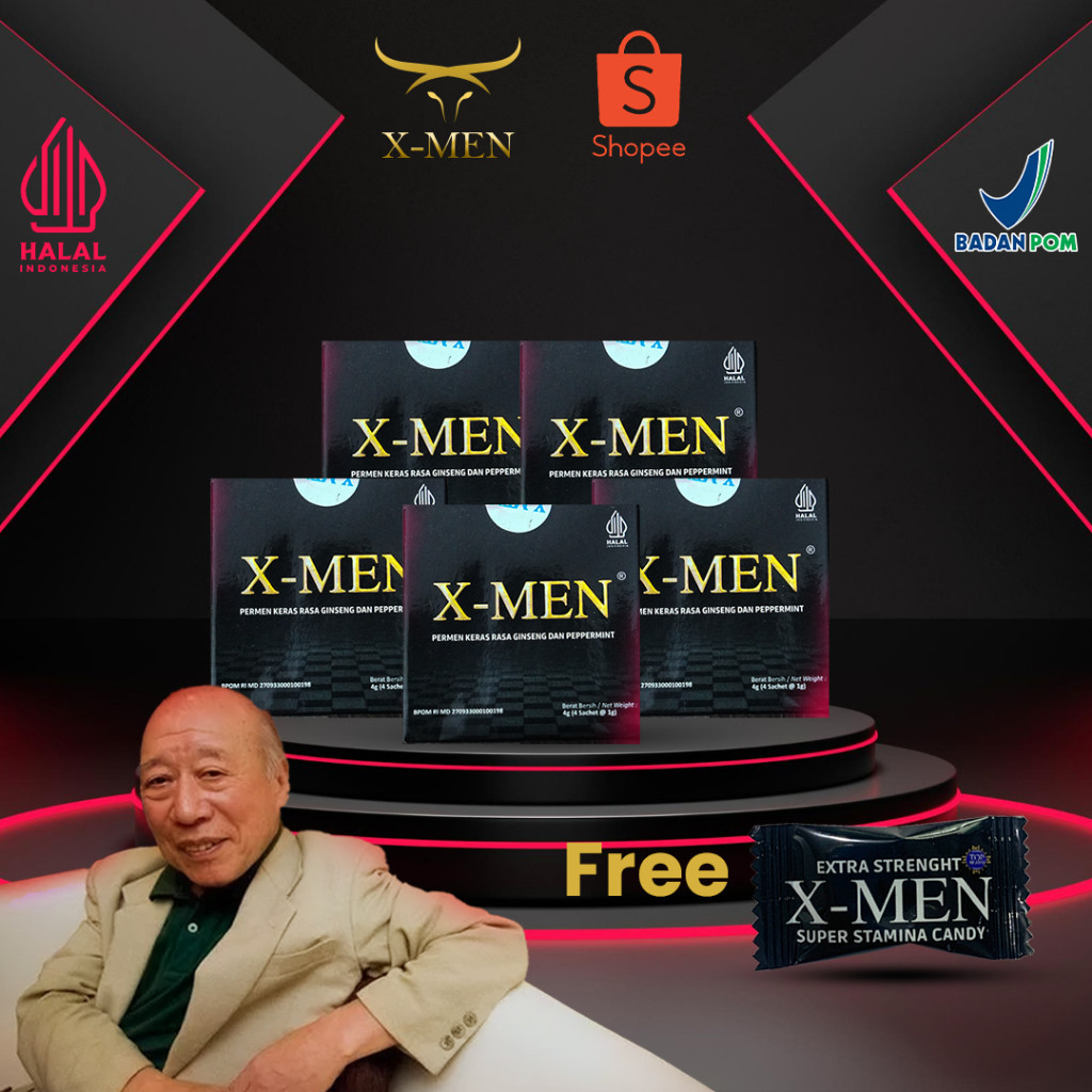 

XMEN PERMEN STAMINA HERBAL GINGSENG 100% ORIGINAL 5 BOX FREE 1 PCS