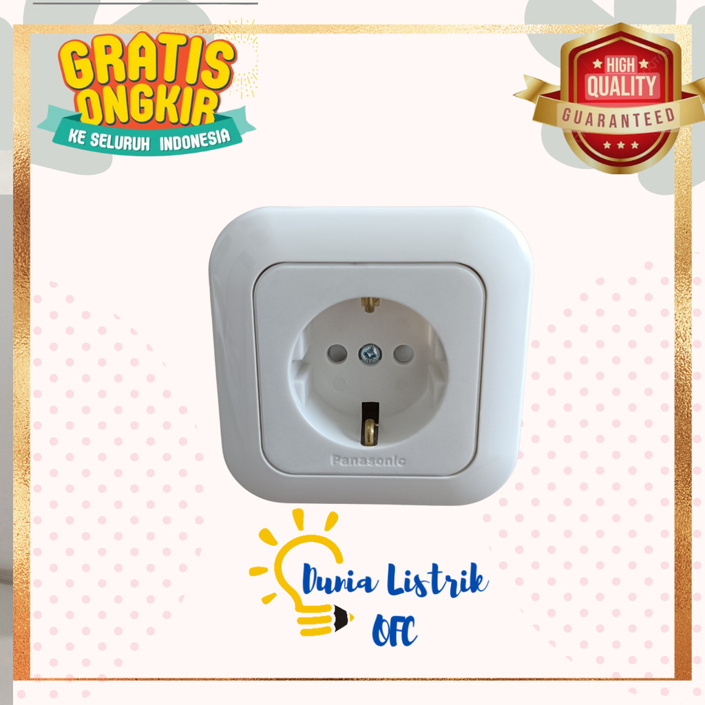 Stop Kontak Panasonic CP WEJP 1121-7 Stop Kontak Panasonic dengan pengaman Stop Kontak Panasonic CP 