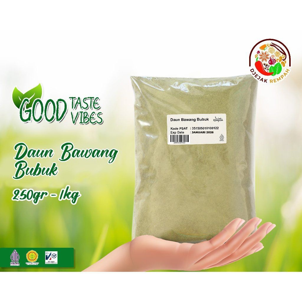 

Daun Bawang /Leek Powder (Kemasan 250 Gr - 500 Gr)
