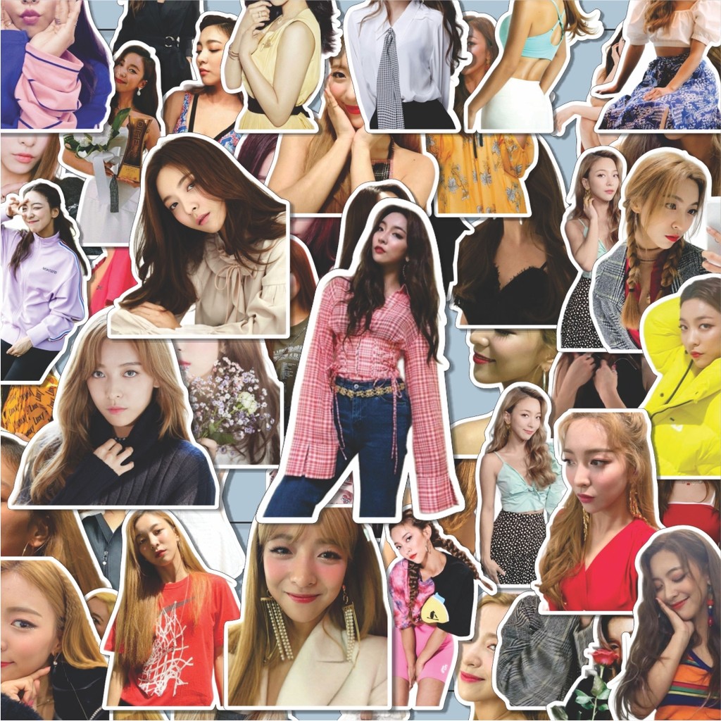 

100PCS Lucu Stiker F(X) LUNA Stiker Aesthetic Stiker Anti Air Stikers Berperekat Waterproof sticker decal buat Motor Helm Buku Journal Koper Casing HP Laptop Botol Minum Hadiah anak