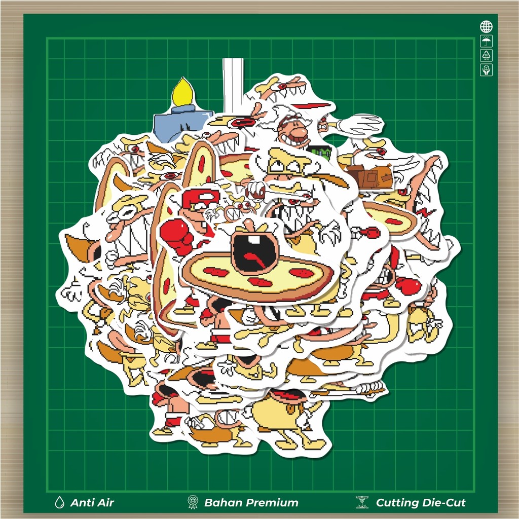 

HOT 50 PCS STIKER Stiker Pizza Tower V36 Stiker Fashion Cars Decal Dingin Kartu Album Custom Vinyl Anti Air- Sticker Aesthetic Buku Journal Koper Casing HP Tablet Laptop Helm Motor Botol Minum