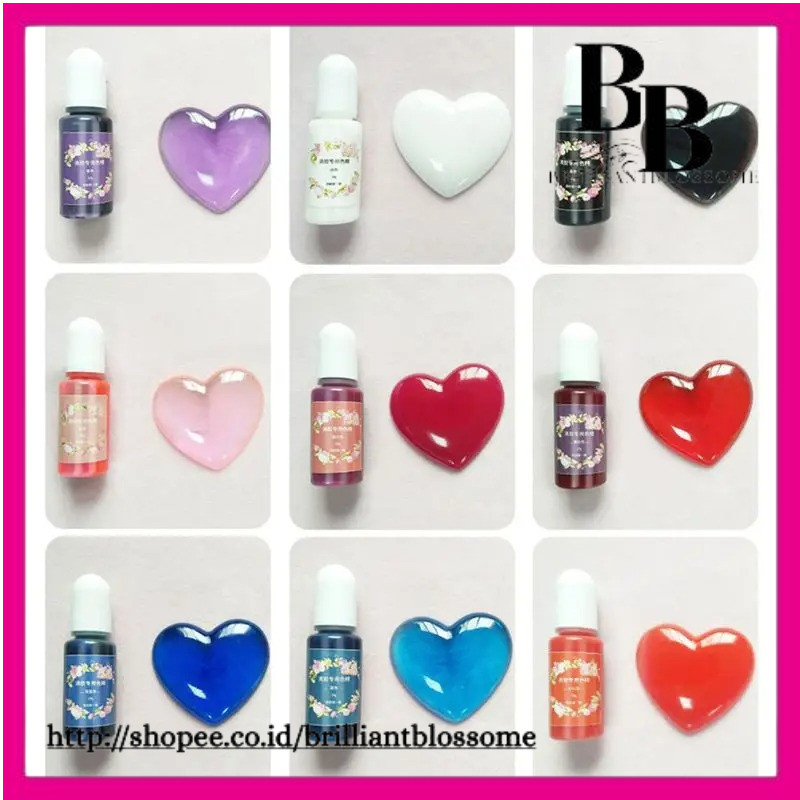 

10 Pieces Epoxy Resin Pigment, Liquid Epoxy Dye Resin Tint Colorant for Resin DIY Jewelry Craft Paint Art Making Dye